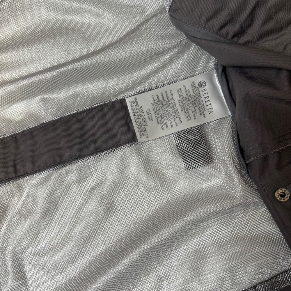 Beretta Silver Pigeon Shooting Vest Womans Medium Grey Tan Right Hand Recoil Pad - Picture 10 of 11